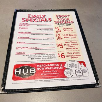 The Hub Grill And Bar - Daily Specials - American Near Me - Phoenix, Arizona The Hub Grill And Bar - Daily Specials - American Near Me - Phoenix, Arizona
