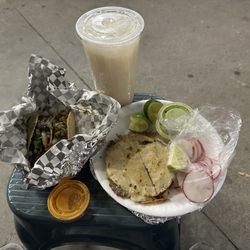 Taqueria Mi Ranchito - A couple of tacos, a mulita, and some horchata