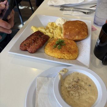 Parish Biscuit - Grits, biscuit, sausage and eggs - Breakfast & Brunch Near Me - Lafayette, Louisiana Parish Biscuit - Grits, biscuit, sausage and eggs - Breakfast & Brunch Near Me - Lafayette, Louisiana