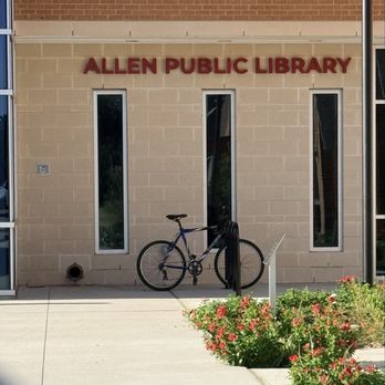 Allen Public Library - Entrance - Libraries Near Me - Allen, Texas