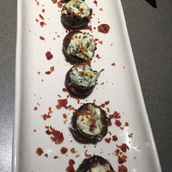 Bazille at Nordstrom - Stuffed mushroom appetizer special. - New American Near Me - Jacksonville, Florida