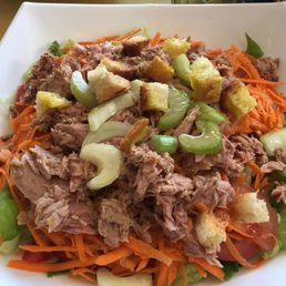 Tuna Salad is very good; after so much pasta and so many pastries a salad is very welcome. Tuna Salad is very good; after so much pasta and so many pastries a salad is very welcome.