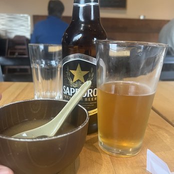 Kiku Sushi - Miso Soup and Sapporo Beer - Japanese Near Me - Berkeley, California Kiku Sushi - Miso Soup and Sapporo Beer - Japanese Near Me - Berkeley, California