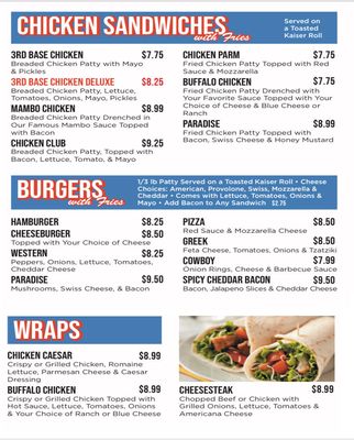 Menu photo 5 3rd Base York, PA