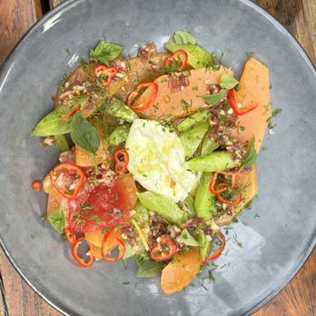 Staplehouse - Melon Salad - New American Near Me - Atlanta, Georgia Staplehouse - Melon Salad - New American Near Me - Atlanta, Georgia