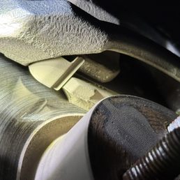 Brake pad inspection Brake pad inspection