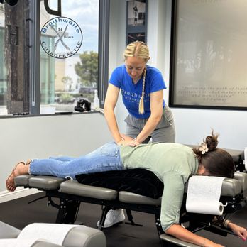 Braithwaite Chiropractic - Dr. Sierra performing a Sacral Adjustment for a pregnant Patient. - Chiropractors Near Me - Seal Beach, California