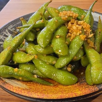Sake - Spicy Garlic Edamame - Japanese Near Me - Sacramento, California Sake - Spicy Garlic Edamame - Japanese Near Me - Sacramento, California