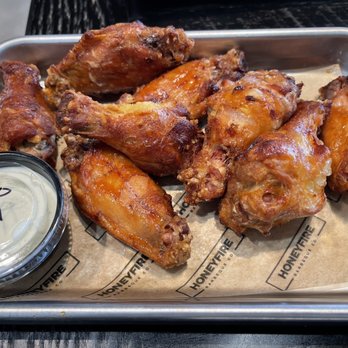 HoneyFire BBQ - 12 WINGS missing dry rub for some reason - Barbeque Near Me - Nashville, Tennessee HoneyFire BBQ - 12 WINGS missing dry rub for some reason - Barbeque Near Me - Nashville, Tennessee