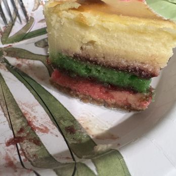 Circo's Pastry Shop - Rainbow Cookie Raspberry Cheesecake SLICE - Bakeries Near Me - Brooklyn, New York Circo's Pastry Shop - Rainbow Cookie Raspberry Cheesecake SLICE - Bakeries Near Me - Brooklyn, New York