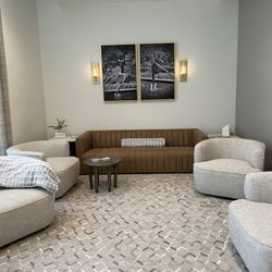 Sojourn Spa - Waiting room which was stocked with water, tea and snacks
