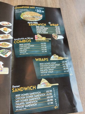 Menu photo 4 Champion Döner Mississauga, ON