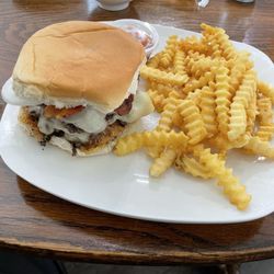 Hungry Heifer - Bacon Swiss cheeseburger