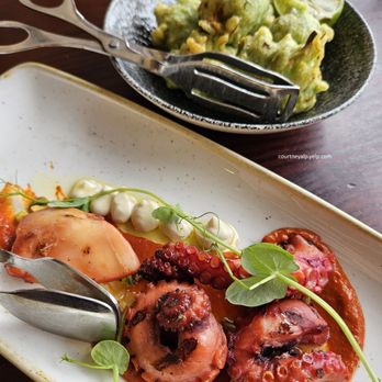 The Pantry Manly - Grilled Tasmanian Octopus & Seaweed Prawn Pillows - Australian Near Me - Manly, NSW