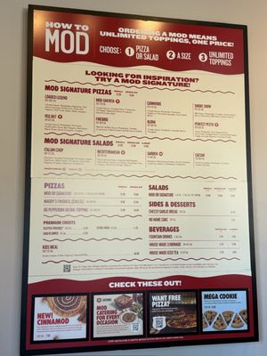 Menu photo 1 MOD Pizza Foothill Ranch, CA Menu photo 1 MOD Pizza Foothill Ranch, CA