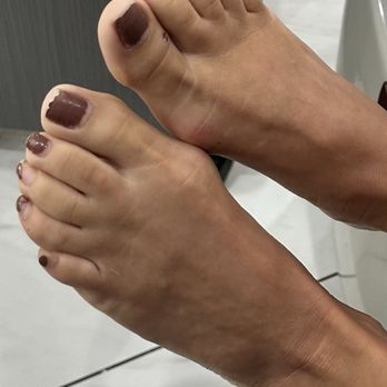 Grey Stone Nail Bar - Before pedicure - Nail Salons Near Me - Frisco, Texas