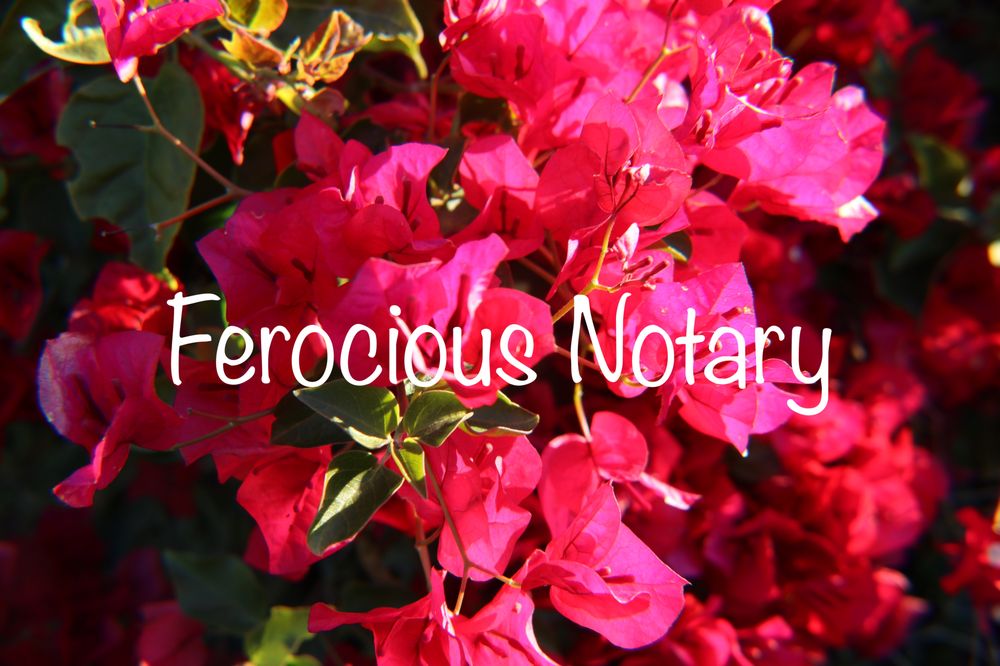 FEROCIOUS NOTARY Updated October 2024 Tucson, Arizona Notaries