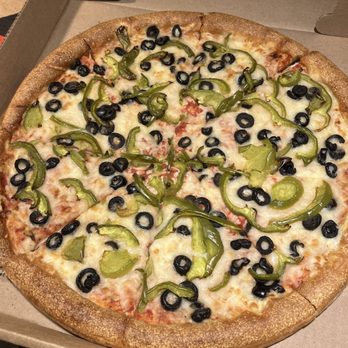 Annula's Pizza - Create your own: green pepper, black olives, light mozzarella - Pizza Near Me - Manchester, New Hampshire Annula's Pizza - Create your own: green pepper, black olives, light mozzarella - Pizza Near Me - Manchester, New Hampshire