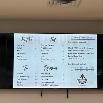 Tea Addicts - Menu (December 2022) - Bubble Tea Near Me - Seattle, Washington