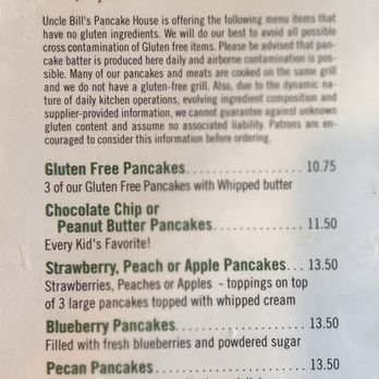 Uncle Bill's Pancake House - Gluten Free Pancakes - Breakfast & Brunch Near Me - Cape May, New Jersey Uncle Bill's Pancake House - Gluten Free Pancakes - Breakfast & Brunch Near Me - Cape May, New Jersey