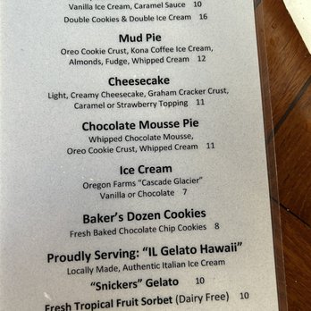 Lei Lei's Bar and Grill - Dessert menu - New American Near Me - Kahuku, Hawaii Lei Lei's Bar and Grill - Dessert menu - New American Near Me - Kahuku, Hawaii