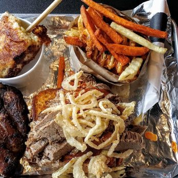 Bell's BBQ - Loved the brisket meal with corn and fries x 5 - Barbeque Near Me - Henderson, Nevada