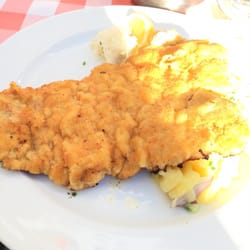 Wirtshaus Maxvorstadt - Sehr leckeres Schnitzel Münchner Art mit einer Senfmarinade