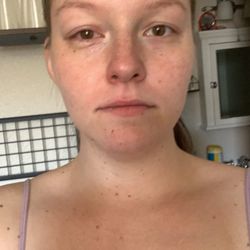 Eyebrow Art - Reference of almost one month later and how great my tint still is. (Excuse the allergy eye)
