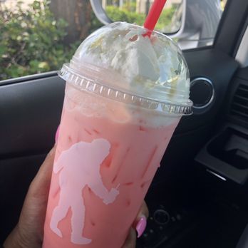 Big Foot Java - Raspberry and passion fruit Red Bull Italian soda - Coffee & Tea Near Me - Renton, Washington Big Foot Java - Raspberry and passion fruit Red Bull Italian soda - Coffee & Tea Near Me - Renton, Washington