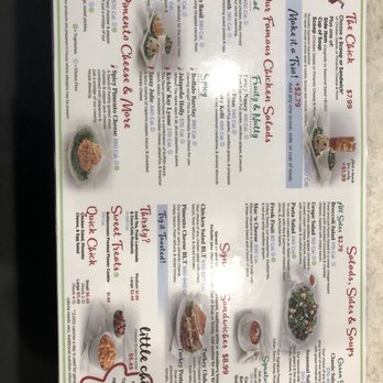 Chicken Salad Chick - Table menu - Sandwiches Near Me - Albany, Georgia Chicken Salad Chick - Table menu - Sandwiches Near Me - Albany, Georgia