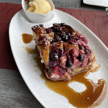 Moussaka Mediterranean Kitchen - Mixed berry bread pudding - Mediterranean Near Me - San Leandro, California Moussaka Mediterranean Kitchen - Mixed berry bread pudding - Mediterranean Near Me - San Leandro, California