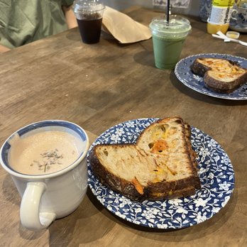 maman - Grilled Cheese ($6) - Crunchy and simple Lavender Hot Chocolate ($5) - Good lavender flavor, not too sweet, a lot of foam - French Near Me - New York, New York maman - Grilled Cheese ($6) - Crunchy and simple Lavender Hot Chocolate ($5) - Good lavender flavor, not too sweet, a lot of foam - French Near Me - New York, New York