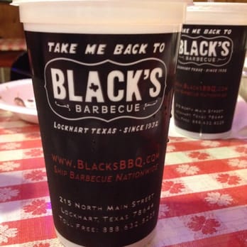 Black's Barbecue Lockhart - Every bbq place needs a cup. - Barbeque Near Me - Lockhart, Texas