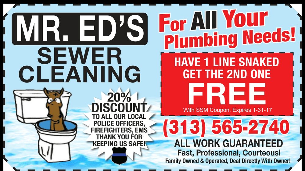 Slide of Mr Ed's Sewer Cleaning Service