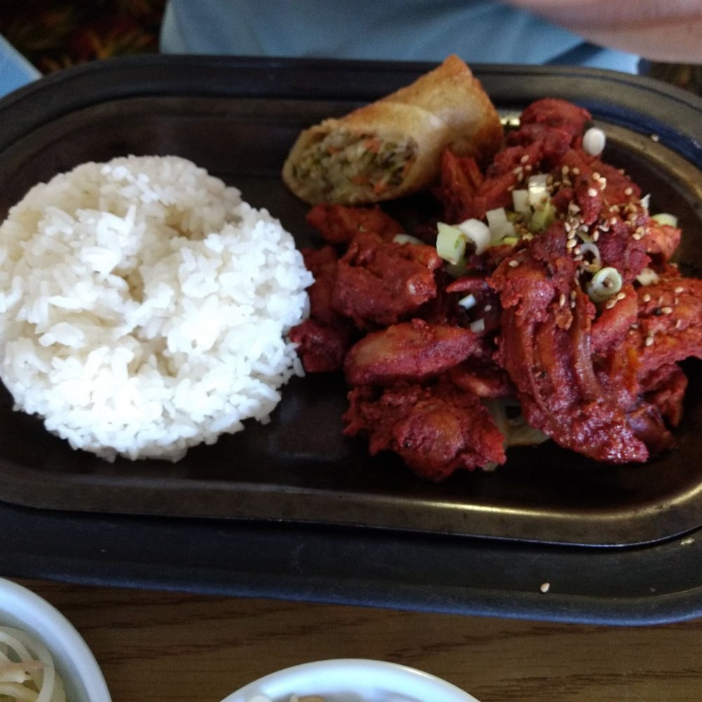 Kalbi House - BBQ Chicken Lunch plate - Korean Near Me - El Paso, Texas Kalbi House - BBQ Chicken Lunch plate - Korean Near Me - El Paso, Texas