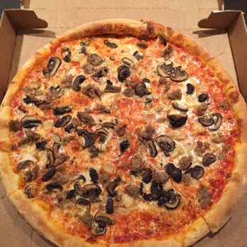 All Star Pizza Bar - Sausage, mushroom and garlic pie. - Pizza Near Me - Cambridge, Massachusetts