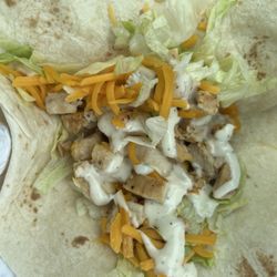 Wendy's - Grilled chicken ranch wrap with ranch dressing (once I got the packet of ranch that was initially omitted)