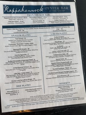 Menu photo 3 Rappahannock Oyster Bar Washington, DC, DC Menu photo 3 Rappahannock Oyster Bar Washington, DC, DC