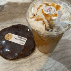 Chinook Coffee Company - Caramel Macchiato and Double chocolate cookie