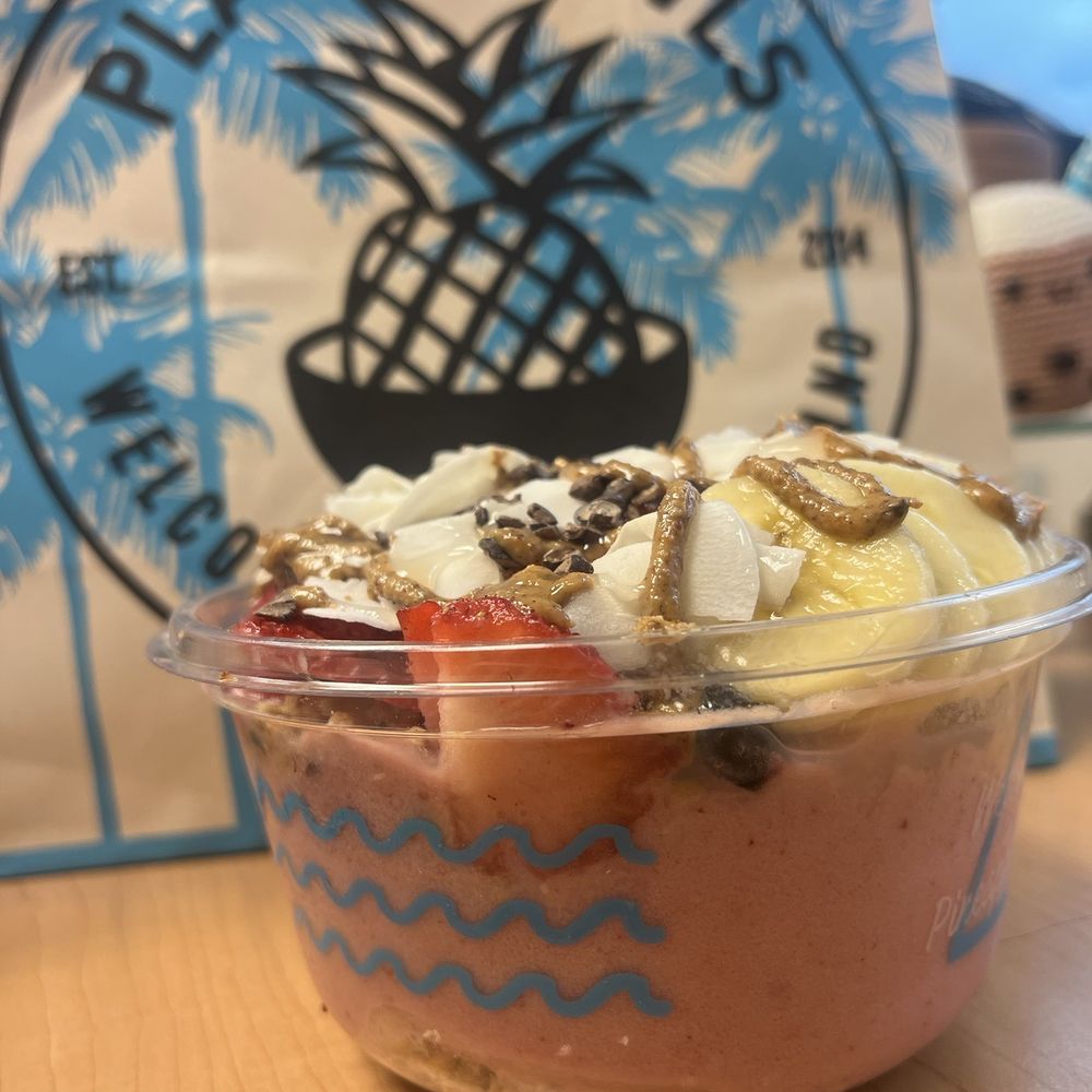 Playa Bowls - Stupid Cupid with almond butter instead of Nutella, added in banana - Acai Bowls Near Me - Edison, New Jersey Playa Bowls - Stupid Cupid with almond butter instead of Nutella, added in banana - Acai Bowls Near Me - Edison, New Jersey