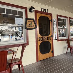 Exterior outside entrance of Pickled Porch Cafe - Check the sign... - Angels Camp, California Exterior outside entrance of Pickled Porch Cafe - Check the sign... - Angels Camp, California