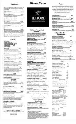 Menu photo 1 Il Fiore Boca Raton, FL