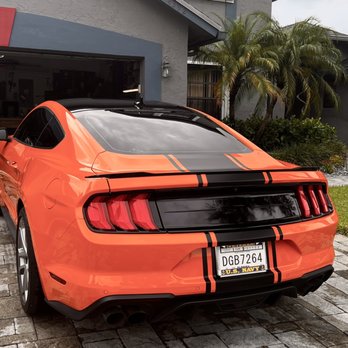 All2Gether Signs - Mustang stripes - Auto Detailing Near Me - Margate, Florida