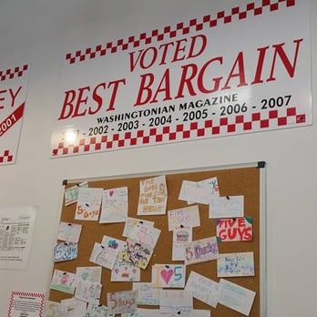 Five Guys - I Love The Bulletin Board. - Burgers Near Me - Las Vegas, Nevada