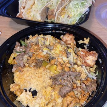 Abelardo's Mexican Fresh - Texas bowl (under the meat) - Mexican Near Me - St. Louis, Missouri Abelardo's Mexican Fresh - Texas bowl (under the meat) - Mexican Near Me - St. Louis, Missouri