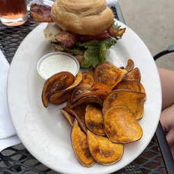 Piedmont Ale House - Sante Fe Chicken Sandwich with Sweet Potato Chips