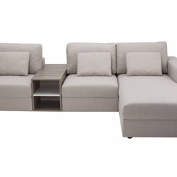 Modo Furniture - Modular sectional upholstered in natural fabric.