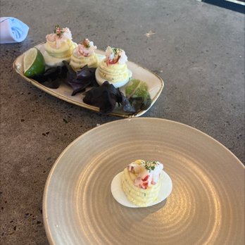 Monkeypod Kitchen - Lobster deviled eggs - New American Near Me - Lahaina, Hawaii Monkeypod Kitchen - Lobster deviled eggs - New American Near Me - Lahaina, Hawaii