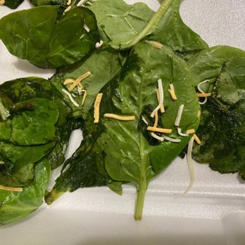 Pizza For U - slimy spinach on pizza for U shorewood family size salad - Pizza Near Me - Shorewood, Illinois