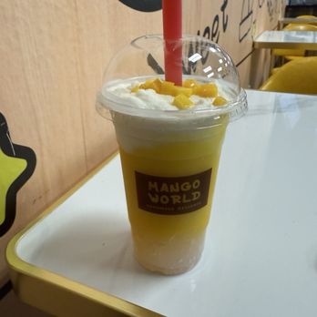 Mango World - The Mango and Coconut Sago drink in Mango world. - Desserts Near Me - Las Vegas, Nevada
